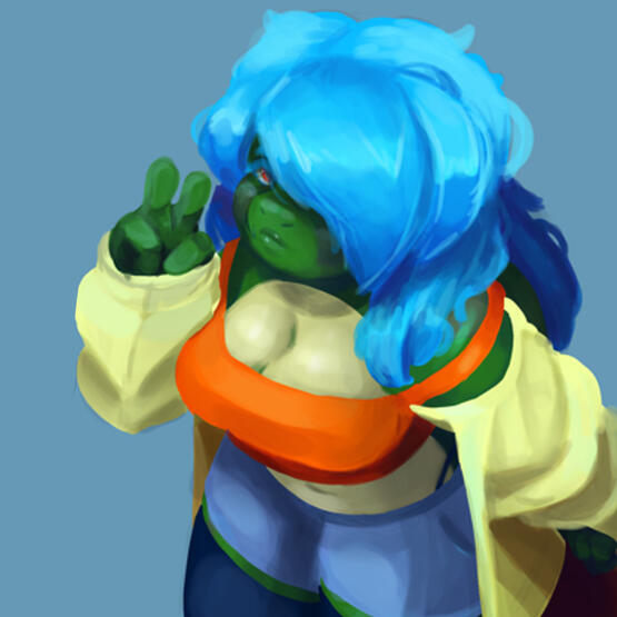 Personal project with my original character (Sammy)